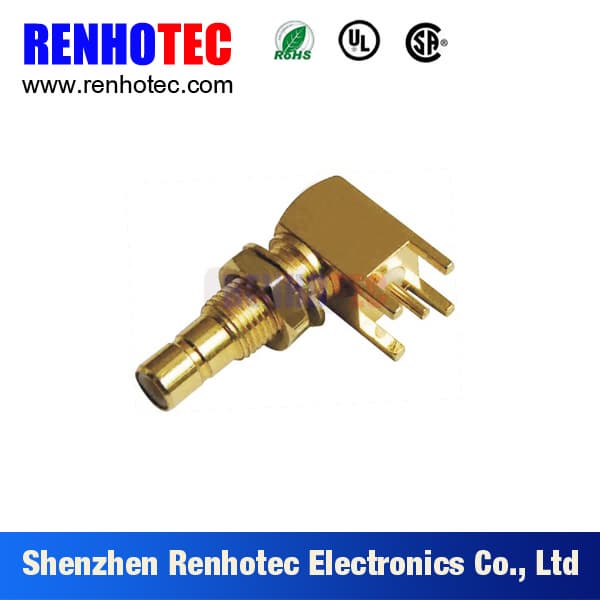 Right Angle SMA SMB MCX Female for PCB Mount RF Connector